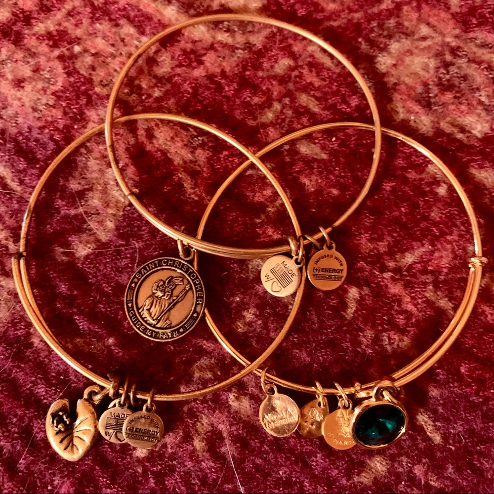 Alex and Ani three bracelet set